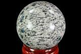 Polished K Granite Sphere - Pakistan #109742-1
